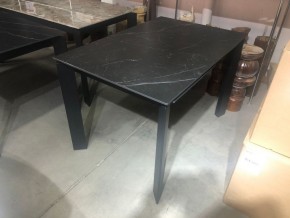 Стол CORNER 120 MATT BLACK MARBLE SOLID CERAMIC / BLACK, ®DISAUR в Миассе - miass.ok-mebel.com | фото 2