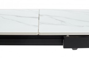 Стол CORNER 120 MATT WHITE MARBLE SOLID CERAMIC / BLACK, ®DISAUR в Миассе - miass.ok-mebel.com | фото 8