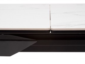 Стол CREMONA 140 HIGH GLOSS STATUARIO Белый мрамор глянцевый, керамика/ черный каркас, ®DISAUR в Миассе - miass.ok-mebel.com | фото 5