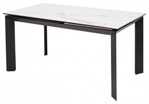 Стол CREMONA 140 HIGH GLOSS STATUARIO Белый мрамор глянцевый, керамика/ черный каркас, ®DISAUR в Миассе - miass.ok-mebel.com | фото 7