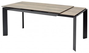 Стол CREMONA 180 KL-61 Под дерево, итальянская керамика / черный каркас, ®DISAUR в Миассе - miass.ok-mebel.com | фото 7