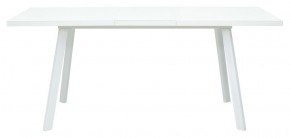 Стол ФИН 120 Белый, стекло/ Белый каркас М-City в Миассе - miass.ok-mebel.com | фото 2