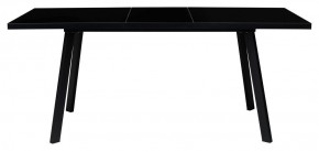 Стол ФИН 120 Черный, стекло/ Черный каркас М-City в Миассе - miass.ok-mebel.com | фото 1
