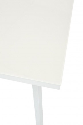 Стол ФИН 120 Латте, стекло/ Белый каркас М-City в Миассе - miass.ok-mebel.com | фото 7