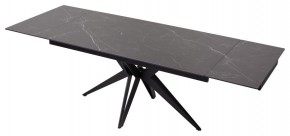 Стол FORIO 160 MATT BLACK MARBLE SOLID CERAMIC / BLACK, ®DISAUR в Миассе - miass.ok-mebel.com | фото 5