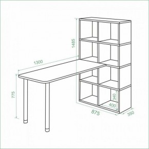 Стол компьютерный Bartolo в Миассе - miass.ok-mebel.com | фото 3