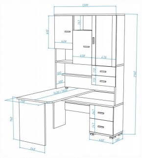 Стол компьютерный Домино СР-620-160 в Миассе - miass.ok-mebel.com | фото 2