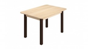 Стол ЛДСП (опоры черные) ясень шимо светлый в Миассе - miass.ok-mebel.com | фото