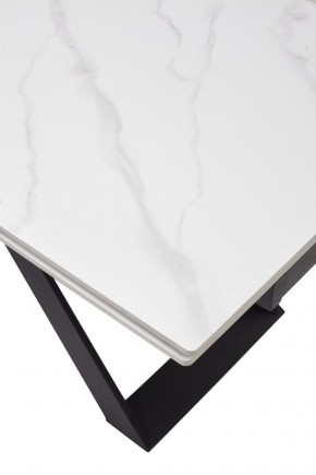 Стол LIVORNO 180 MATT WHITE MARBLE SOLID CERAMIC / BLACK, ®DISAUR в Миассе - miass.ok-mebel.com | фото 9