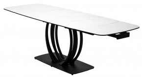 Стол MATERA 160 MARBLES KL-99 Белый мрамор матовый, итальянская керамика/ черный каркас, ®DISAUR в Миассе - miass.ok-mebel.com | фото 8