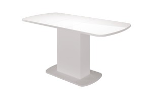 Стол обеденный Соренто 2 раздвижной (Белый) в Миассе - miass.ok-mebel.com | фото
