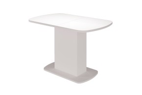 Стол обеденный Соренто 2 раздвижной (Белый) в Миассе - miass.ok-mebel.com | фото 2