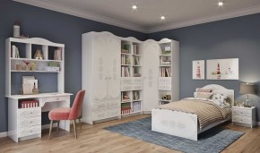 KI-KI СТД1070.1 Стол письменный (белый/белое дерево) в Миассе - miass.ok-mebel.com | фото 2