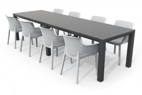 Стол раскладной Джули (Julie Double table 2 configurations) Графит в Миассе - miass.ok-mebel.com | фото 7