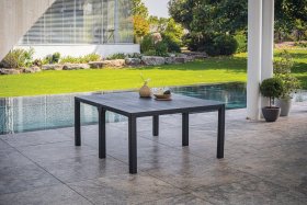 Стол раскладной Джули (Julie Double table 2 configurations) Графит в Миассе - miass.ok-mebel.com | фото 2