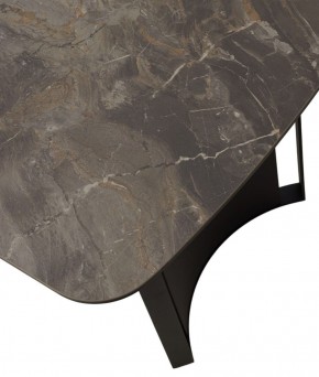 Стол RASMUS 160 KL-80 Серый мрамор, итальянская керамика / черный каркас, ®DISAUR в Миассе - miass.ok-mebel.com | фото 9