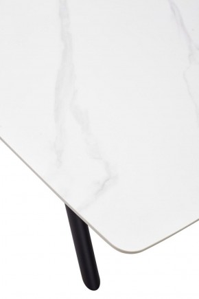 Стол RIVOLI 140 MATT WHITE MARBLE SOLID CERAMIC / BLACK, ®DISAUR в Миассе - miass.ok-mebel.com | фото 9