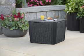 Стол-сундук Лузон Плюс (Luzon Plus Flat Wicker), графит в Миассе - miass.ok-mebel.com | фото