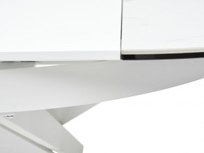 Стол TRENTO 120 HIGH GLOSS STATUARIO Белый мрамор глянцевый, керамика/ белый каркас, ®DISAUR в Миассе - miass.ok-mebel.com | фото 9