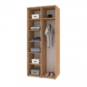 СТОУН С22 Шкаф 2-х створчатый (золотой дуб/графит) в Миассе - miass.ok-mebel.com | фото 3