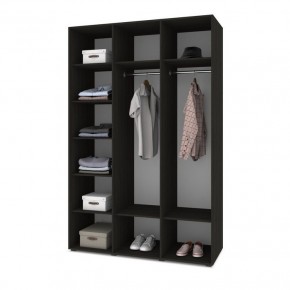 СТОУН С31 Шкаф 3-х створчатый (венге/дуб млечный) в Миассе - miass.ok-mebel.com | фото 3