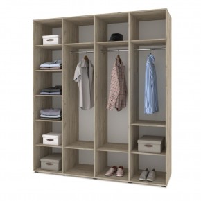 СТОУН С41 Шкаф 4-х створчатый (венге/дуб млечный) в Миассе - miass.ok-mebel.com | фото 3