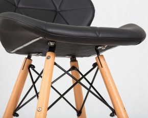 Стул барный DOBRIN BUTTERFLY BAR, ножки светлый бук, цвет чёрный в Миассе - miass.ok-mebel.com | фото 9