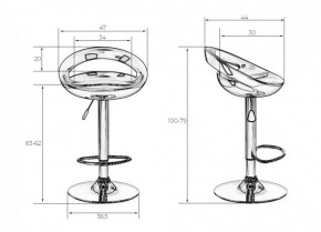 Стул барный DOBRIN DISCO LM-1010 (белый) в Миассе - miass.ok-mebel.com | фото 2