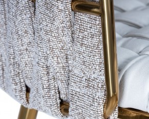 Стул барный DOBRIN EMMA GOLD, белый PU (T-01), белая ткань (F-49) в Миассе - miass.ok-mebel.com | фото 7