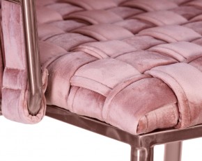 Стул барный DOBRIN EMMA ROSE GOLD, розовый велюр (VF-10) в Миассе - miass.ok-mebel.com | фото 7