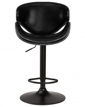 Стул барный DOBRIN KARTER BLACK, коричневый орех дерево (BWW), черный PU в Миассе - miass.ok-mebel.com | фото 6