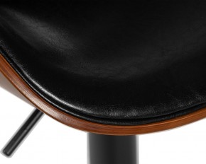 Стул барный DOBRIN KARTER BLACK, коричневый орех дерево (BWW), черный PU в Миассе - miass.ok-mebel.com | фото 8