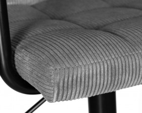 Стул барный DOBRIN KRUGER ARM BLACK, серый вельвет (LAR-E2041-25) в Миассе - miass.ok-mebel.com | фото 7