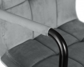 Стул барный DOBRIN KRUGER ARM BLACK, серый велюр (MJ9-75) в Миассе - miass.ok-mebel.com | фото 7