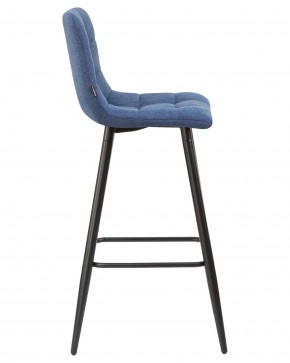 Стул барный DOBRIN NICOLE, черные матовые ножки, синяя ткань (UF860-14B) в Миассе - miass.ok-mebel.com | фото 3