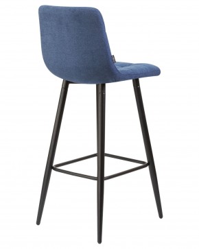 Стул барный DOBRIN NICOLE, черные матовые ножки, синяя ткань (UF860-14B) в Миассе - miass.ok-mebel.com | фото 4