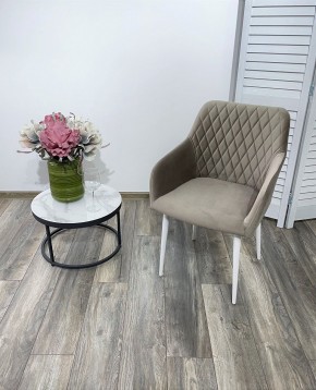 Стул BRANDY-X ЛАТТЕ #25 / белый каркас, велюр М-City в Миассе - miass.ok-mebel.com | фото 2