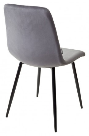 Стул DUKE BLUVEL-14 GREY, велюр / черный каркас М-City в Миассе - miass.ok-mebel.com | фото 3