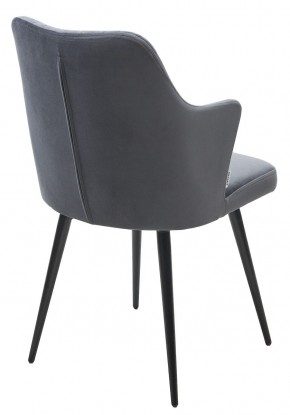 Стул HERMAN 360 град. BM-3 ТЕМНО-СЕРЫЙ, велюр / черный каркас М-City в Миассе - miass.ok-mebel.com | фото 4