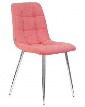 Стул обеденный DOBRIN ALEX, хром ножки, розовая ткань (UF860-05B) в Миассе - miass.ok-mebel.com | фото 2