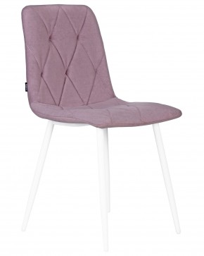Стул обеденный DOBRIN CHILLY ROMBO, Лавандовый Simple 48, основание белый в Миассе - miass.ok-mebel.com | фото 2