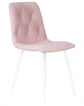 Стул обеденный DOBRIN CHILLY ROMBO, Розовый Simple 03, основание белый в Миассе - miass.ok-mebel.com | фото 2
