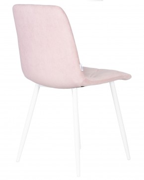 Стул обеденный DOBRIN CHILLY ROMBO, Розовый Simple 03, основание белый в Миассе - miass.ok-mebel.com | фото 4