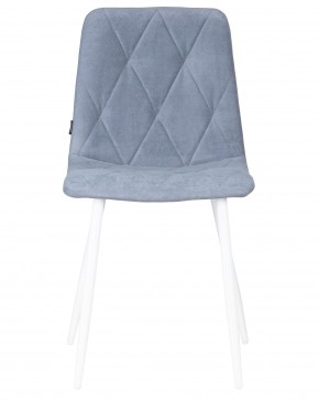 Стул обеденный DOBRIN CHILLY ROMBO, Серо-голубой Simple 26, основание белый в Миассе - miass.ok-mebel.com | фото 6