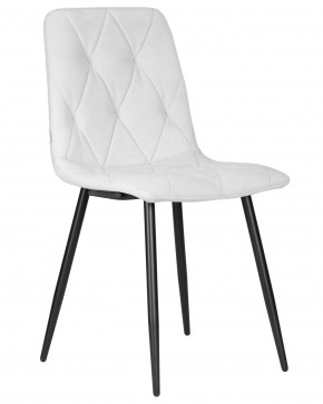Стул обеденный DOBRIN CHILLY ROMBO, Светло-серый Simple 29, основание черный в Миассе - miass.ok-mebel.com | фото