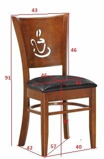 Стул обеденный DOBRIN JERRY, шоколад, чёрный в Миассе - miass.ok-mebel.com | фото 11