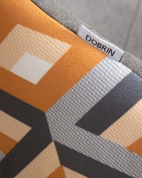 Стул обеденный DOBRIN MARKUS, ЭМАЛЬ ЧЕРНЫЙ МУАР ткань Candy Graphite+Escada Ochre в Миассе - miass.ok-mebel.com | фото 10