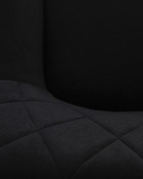Стул обеденный DOBRIN ROBY, ЭМАЛЬ ЧЕРНЫЙ МУАР велюр Catania Black в Миассе - miass.ok-mebel.com | фото 3