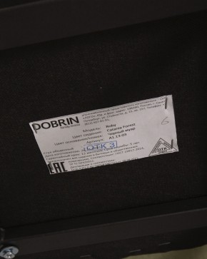 Стул обеденный DOBRIN ROBY, ЭМАЛЬ ЧЕРНЫЙ МУАР велюр Catania Forest в Миассе - miass.ok-mebel.com | фото 12