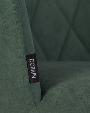 Стул обеденный DOBRIN ROBY, ЭМАЛЬ ЧЕРНЫЙ МУАР велюр Catania Izumrud в Миассе - miass.ok-mebel.com | фото 9